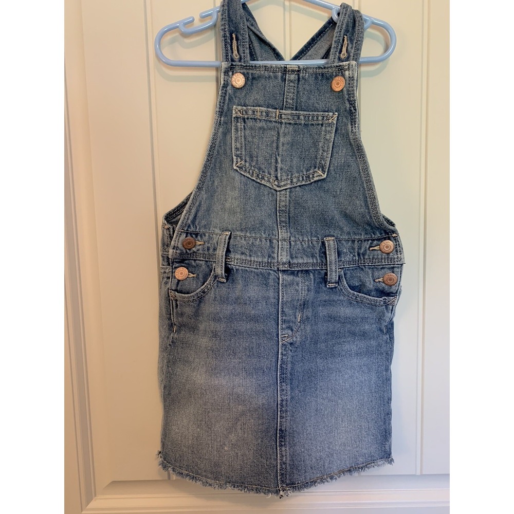 Old Navy Overall Denim Dress Girl‎ Size XS 5